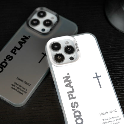 GOD’S PLAN Cross Isaiah for Iphone Samsung Galaxy Case Iphone 17Pro Max Air 16E 15Plus 14 13 12 11 XR XS S25 S24 S23 S22 Phone Case, God'S Gift, Faith, Personality, Gradient, Protective Silicone Cover, Protection Durable, Shockproof Drop.Wc71