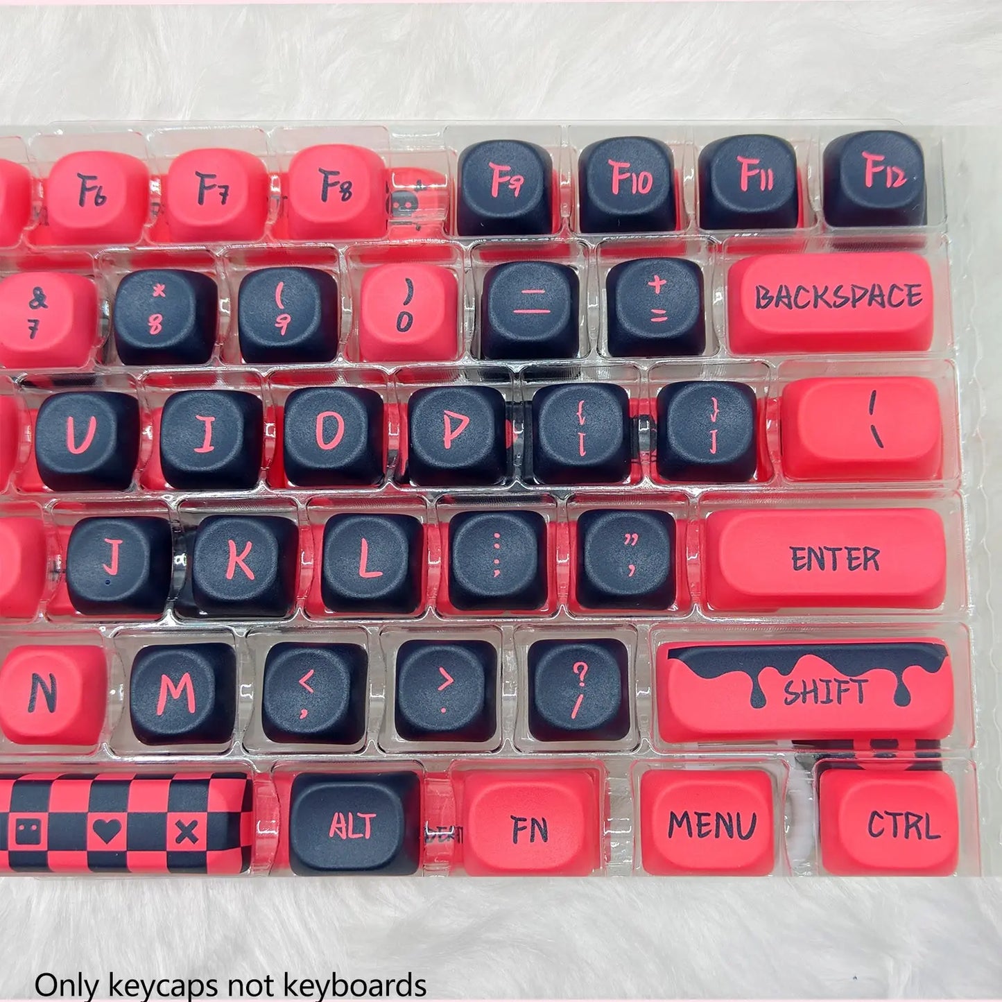 Sweetheart-Themed Mechanical Keyboard Keycap Set, PBT Material, Compatible with Multiple Layouts (61/68/75/84/87/89/96/98/100/104/108), Ideal for Gaming