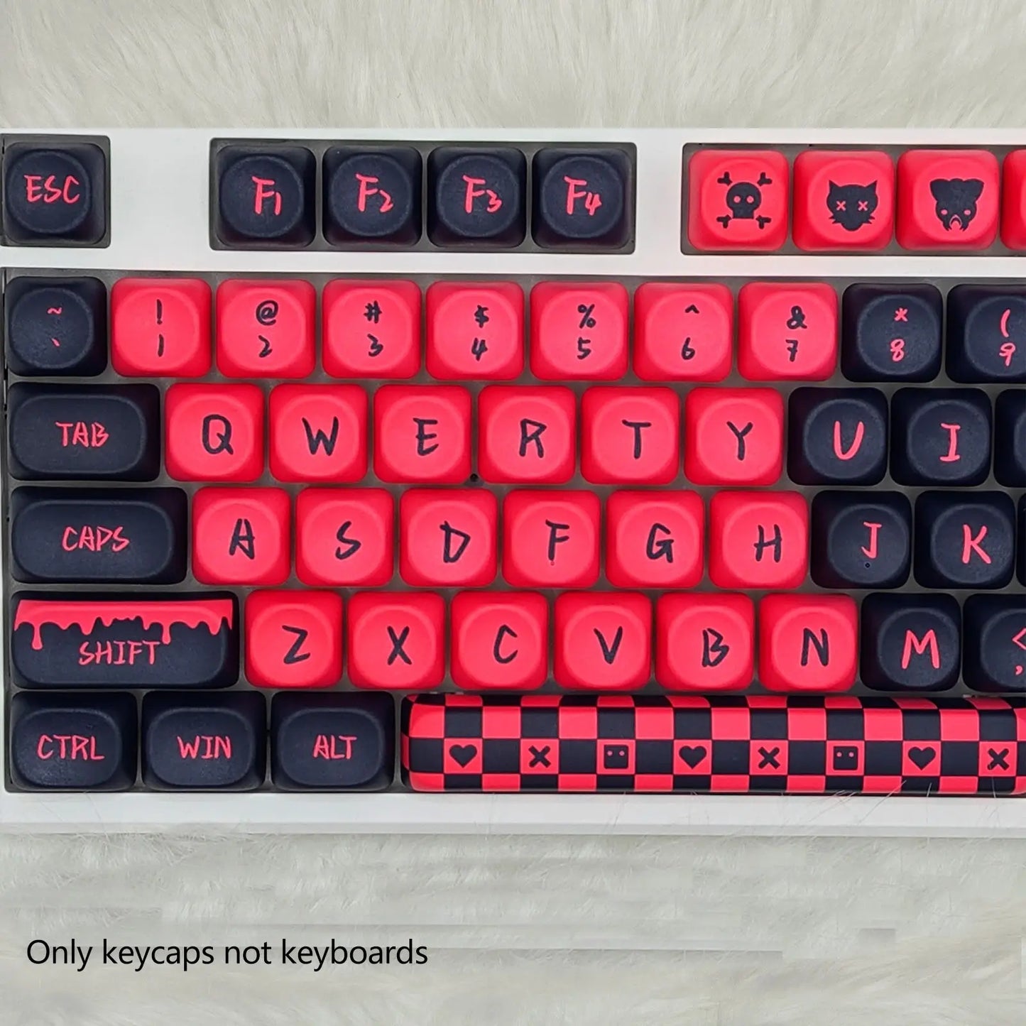 Sweetheart-Themed Mechanical Keyboard Keycap Set, PBT Material, Compatible with Multiple Layouts (61/68/75/84/87/89/96/98/100/104/108), Ideal for Gaming