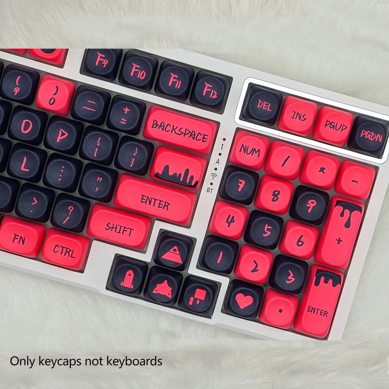 Sweetheart-Themed Mechanical Keyboard Keycap Set, PBT Material, Compatible with Multiple Layouts (61/68/75/84/87/89/96/98/100/104/108), Ideal for Gaming