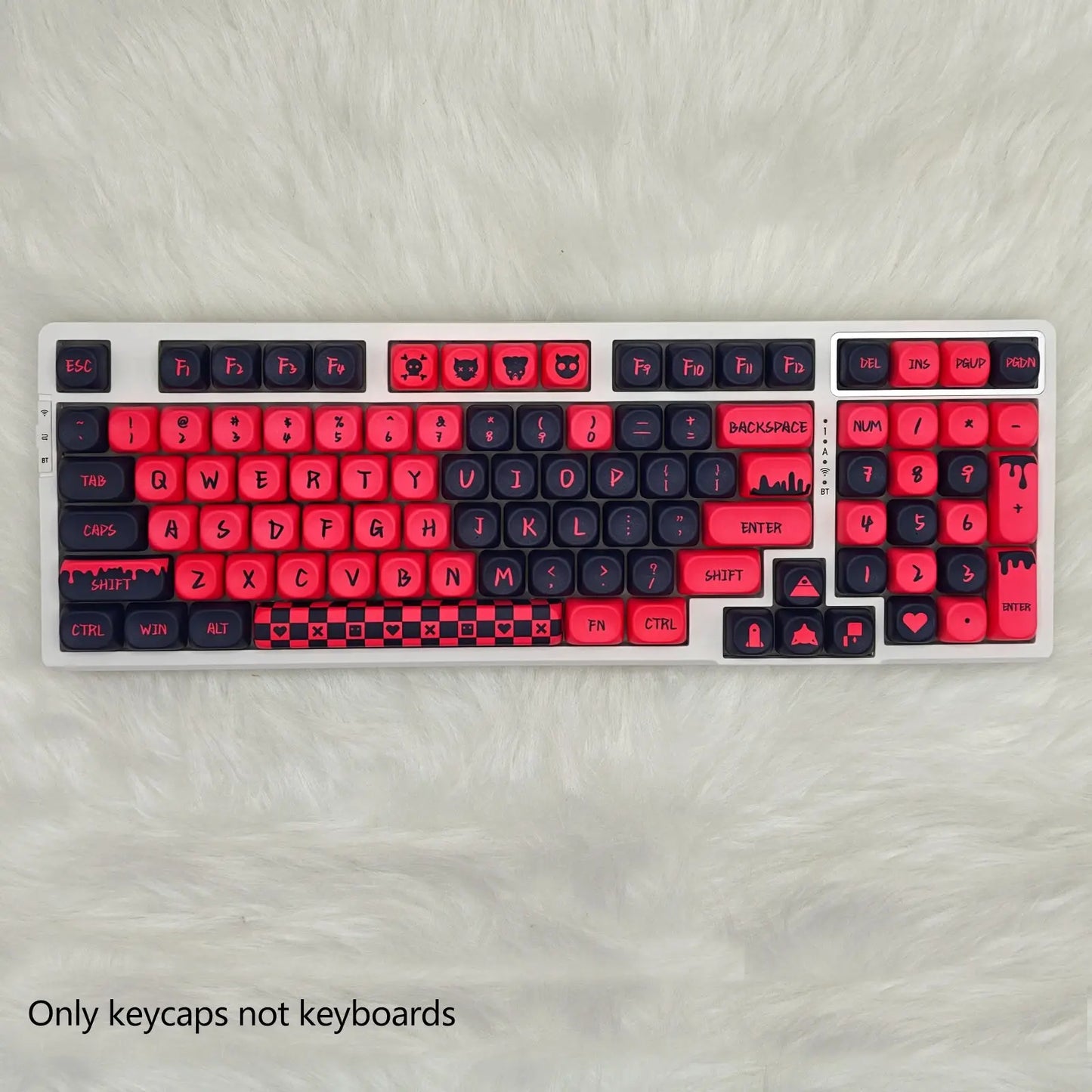 Sweetheart-Themed Mechanical Keyboard Keycap Set, PBT Material, Compatible with Multiple Layouts (61/68/75/84/87/89/96/98/100/104/108), Ideal for Gaming