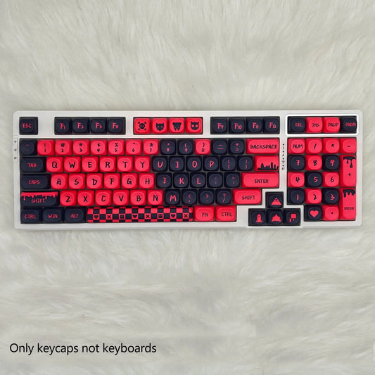 Sweetheart-Themed Mechanical Keyboard Keycap Set, PBT Material, Compatible with Multiple Layouts (61/68/75/84/87/89/96/98/100/104/108), Ideal for Gaming