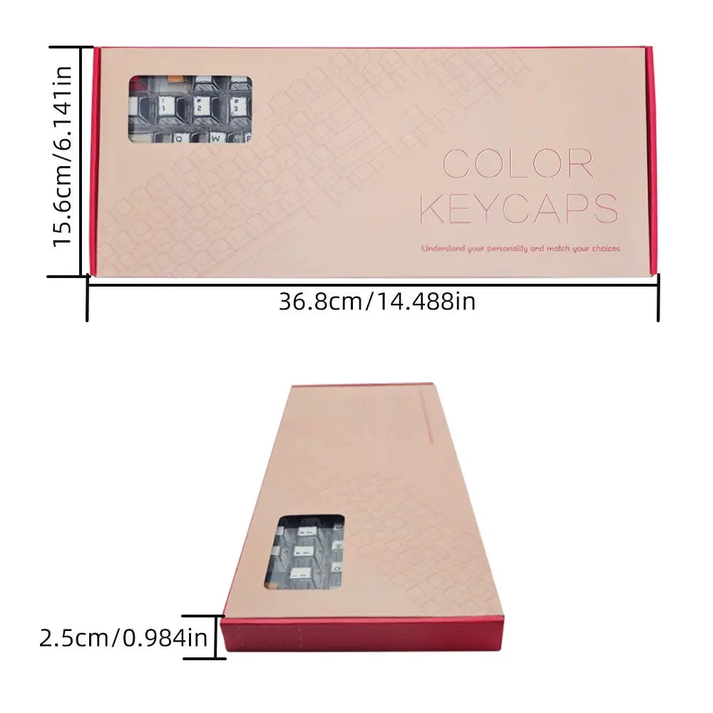 Sweetheart-Themed Mechanical Keyboard Keycap Set, PBT Material, Compatible with Multiple Layouts (61/68/75/84/87/89/96/98/100/104/108), Ideal for Gaming