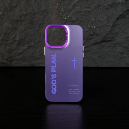 GOD’S PLAN Cross Isaiah for Iphone Samsung Galaxy Case Iphone 17Pro Max Air 16E 15Plus 14 13 12 11 XR XS S25 S24 S23 S22 Phone Case, God'S Gift, Faith, Personality, Gradient, Protective Silicone Cover, Protection Durable, Shockproof Drop.Wc71